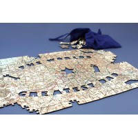 Personalised map jigsaw puzzle - Best dad in the world