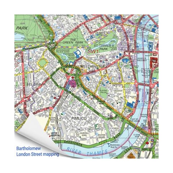 Personalised Jigsaw 255 piece Bartholomew London Street Level map